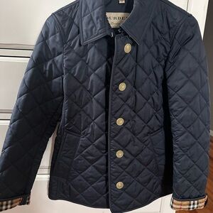 Burberry Navy Blue Quilted Women’s Jacket